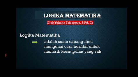 contoh kalimat terbuka dalam logika matematika in Indonesia language